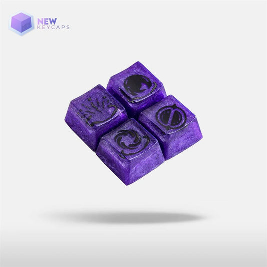 Valorant Astra Tuşları Q-E-X-C Mekanik Klavye Tuşu Artisan Keycaps