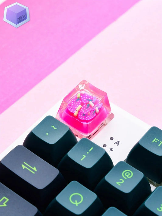 Fruit-Grape (Pembe Üzüm) Tasarım ESC Mekanik Klavye Tuşu Artisan Keycaps