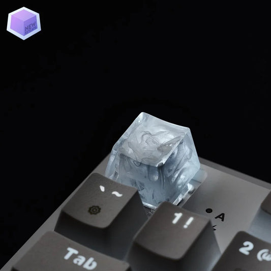 Beyaz Detaylı Tasarım ESC Mekanik Klavye Tuşu Artisan Keycaps