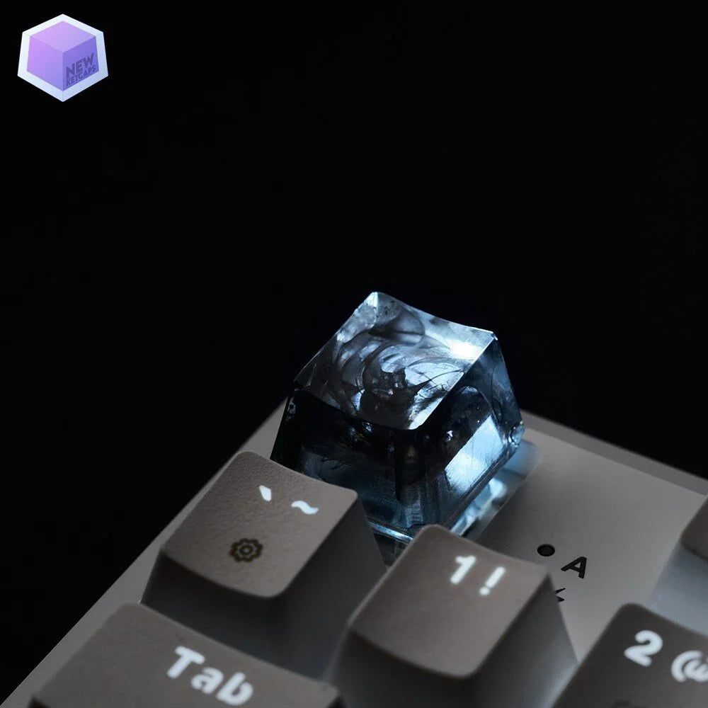 Siyah Detaylı Tasarım ESC Mekanik Klavye Tuşu Artisan Keycaps
