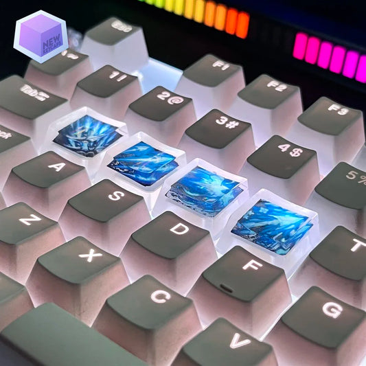 League of Legends Lol Ashe Tuşları Q-W-E-R Mekanik Klavye Tuşu Artisan Keycaps