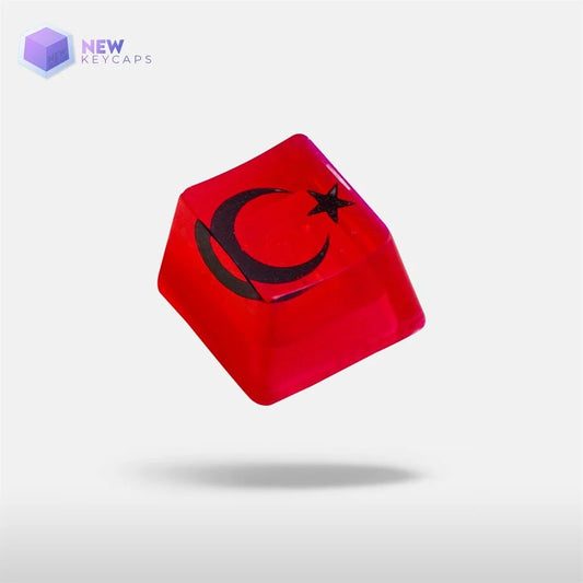 Ayyıldız Bayrak Tasarım Tuşu ESC Mekanik Klavye Tuşu Artisan Keycaps