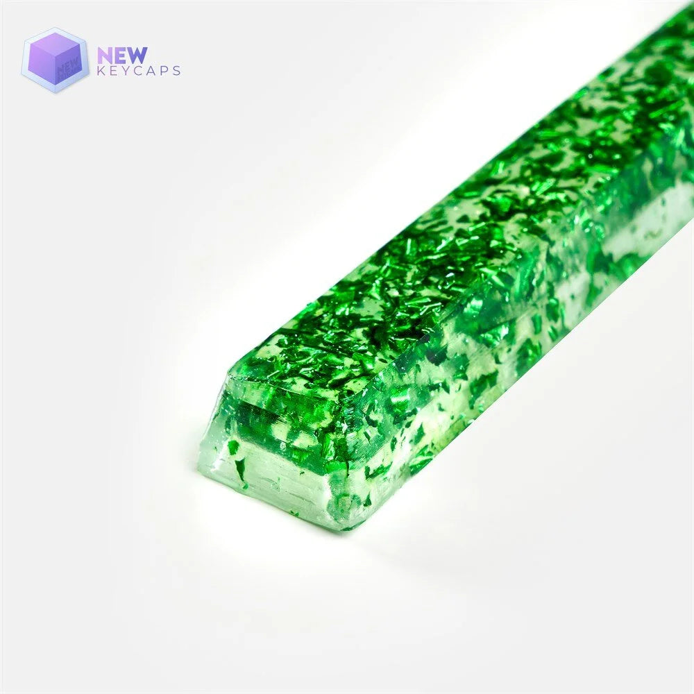 Royal Emerald Space Bar 6.25U Mekanik Klavye Tuşu Artisan Keycaps
