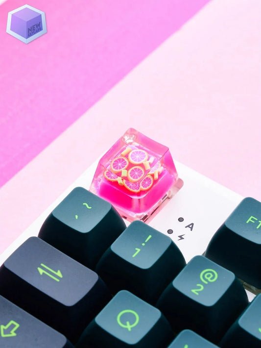 Fruit-Grapefruit (Greyfurt) Tasarım ESC Mekanik Klavye Tuşu Artisan Keycaps