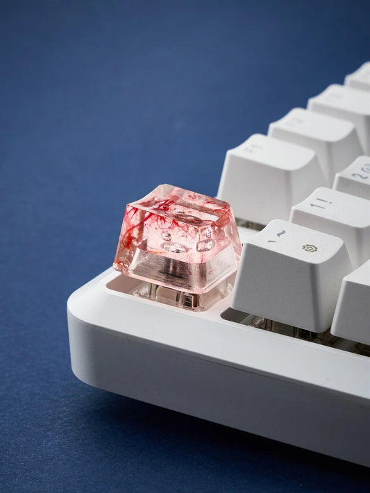 Kırmızı Detaylı Tasarım ESC Mekanik Klavye Tuşu Artisan Keycaps