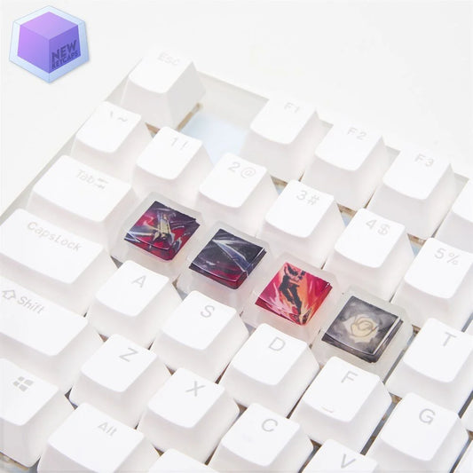 League of Legends Lol Samira Tuşları Q-W-E-R Mekanik Klavye Tuşu Artisan Keycaps